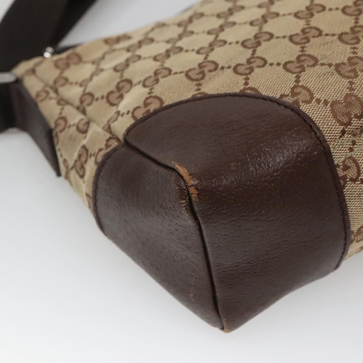 Gucci GUCCI GG Canvas Shoulder Bag Beige Silver Size ONE SIZE - 13 Thumbnail