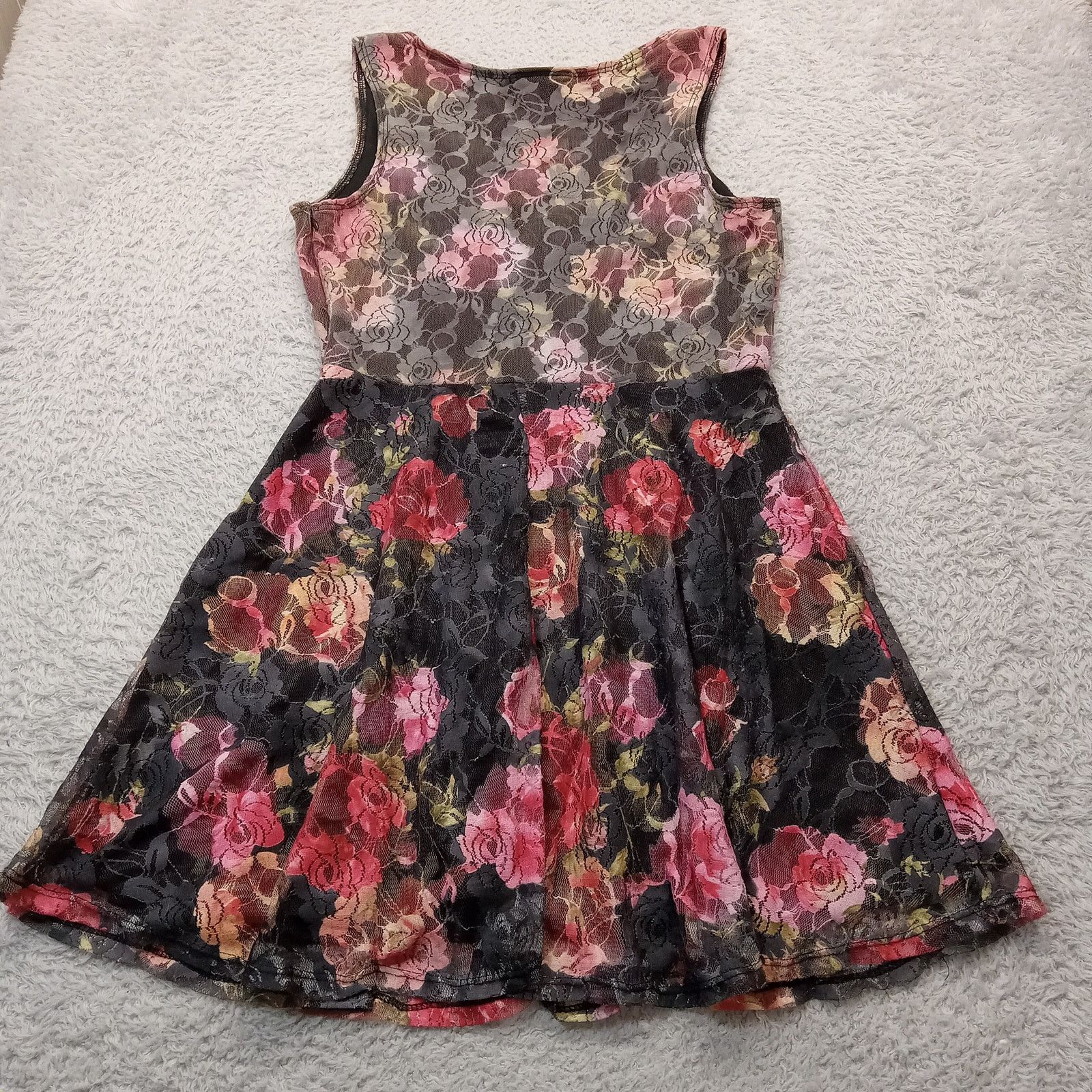 & Other Stories Hot Gal Dress M Women's Sleeveless Sheer Side Zip Floral Size M / US 6-8 / IT 42-44 - 3 Thumbnail