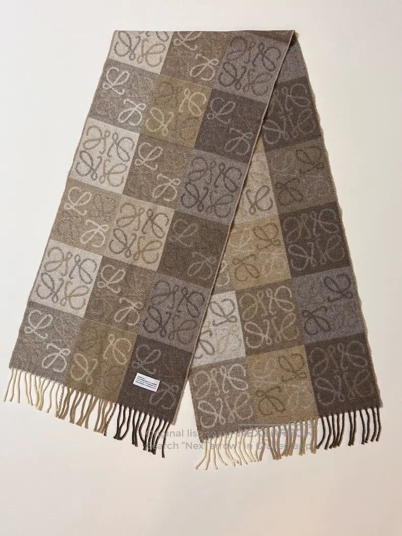Loewe LOEWE size 180*38cm Anagram Cashmere Scarf Size ONE SIZE - 1 Thumbnail