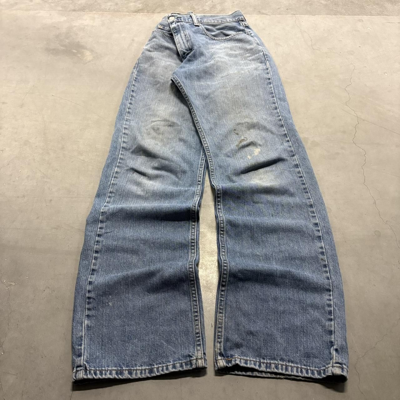 Levi's Crazy Vintage Y2K/2000s Levis Baggy Skater Style Medium Blue Wash Denim Jeans! Size US 34 / EU 50 - 3 Thumbnail