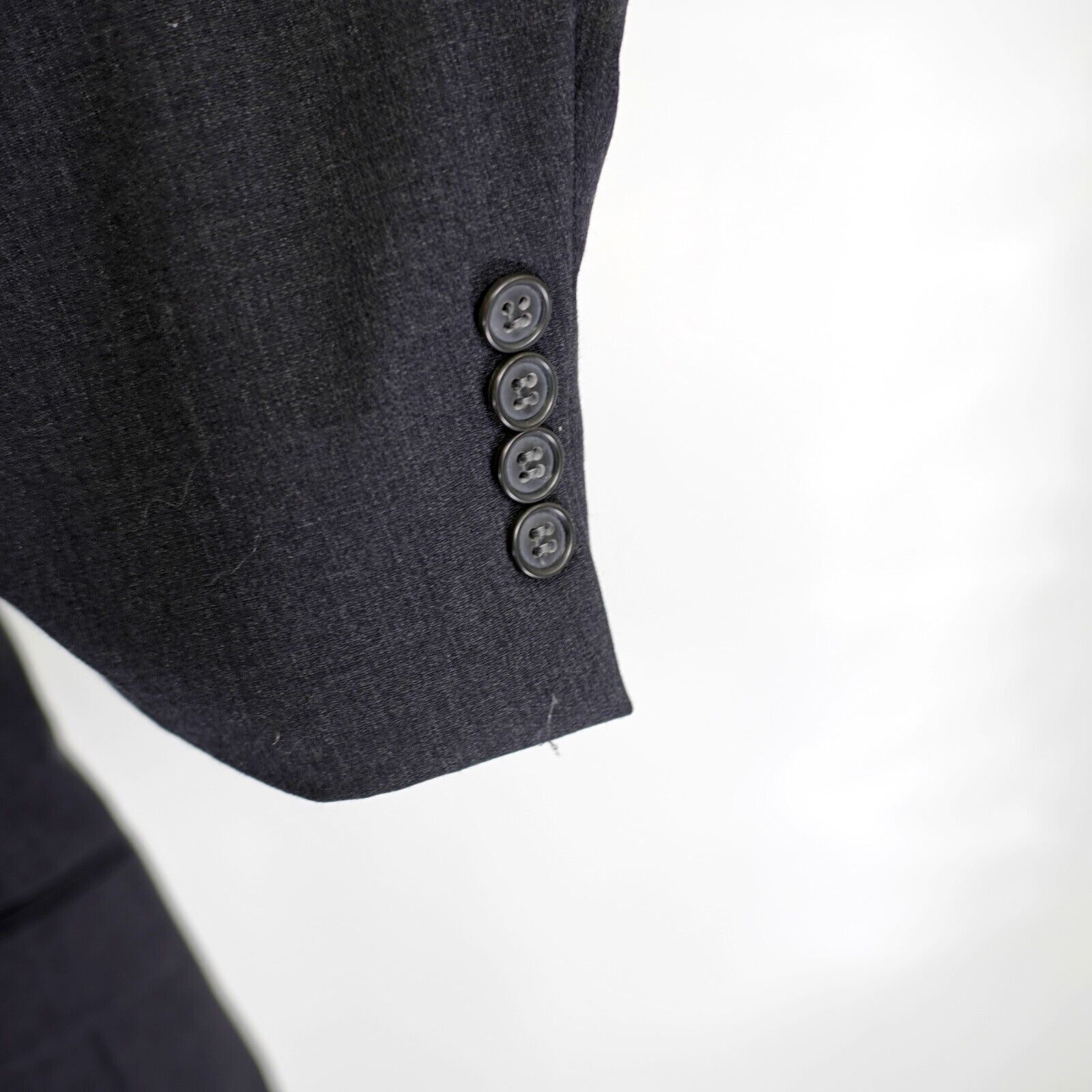 Pronto Uomo Pronto Uomo 52L Gray Wool Suit Jacket 2 Button Constructed / Size 52L - 3 Thumbnail