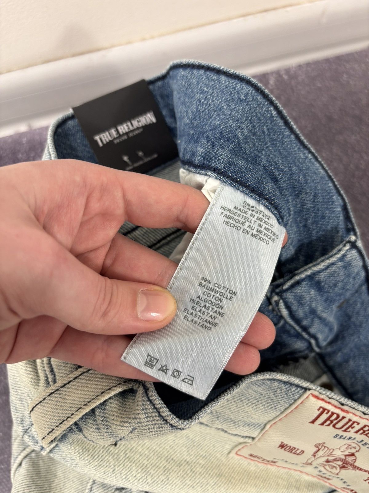 True Religion True Religion NWT Men’s Tony Skinny Light Blue Denim Jeans Size US 32 / EU 48 - 13 Thumbnail