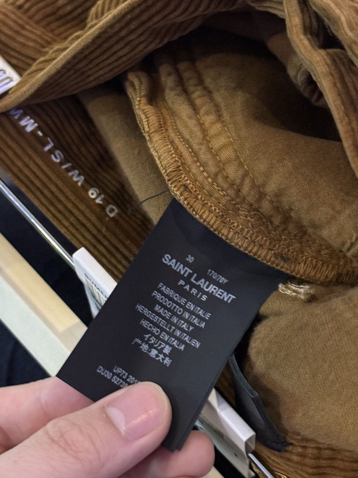 Saint Laurent Paris Saint laurent corduroi brown pants Size US 30 / EU 46 - 4 Thumbnail