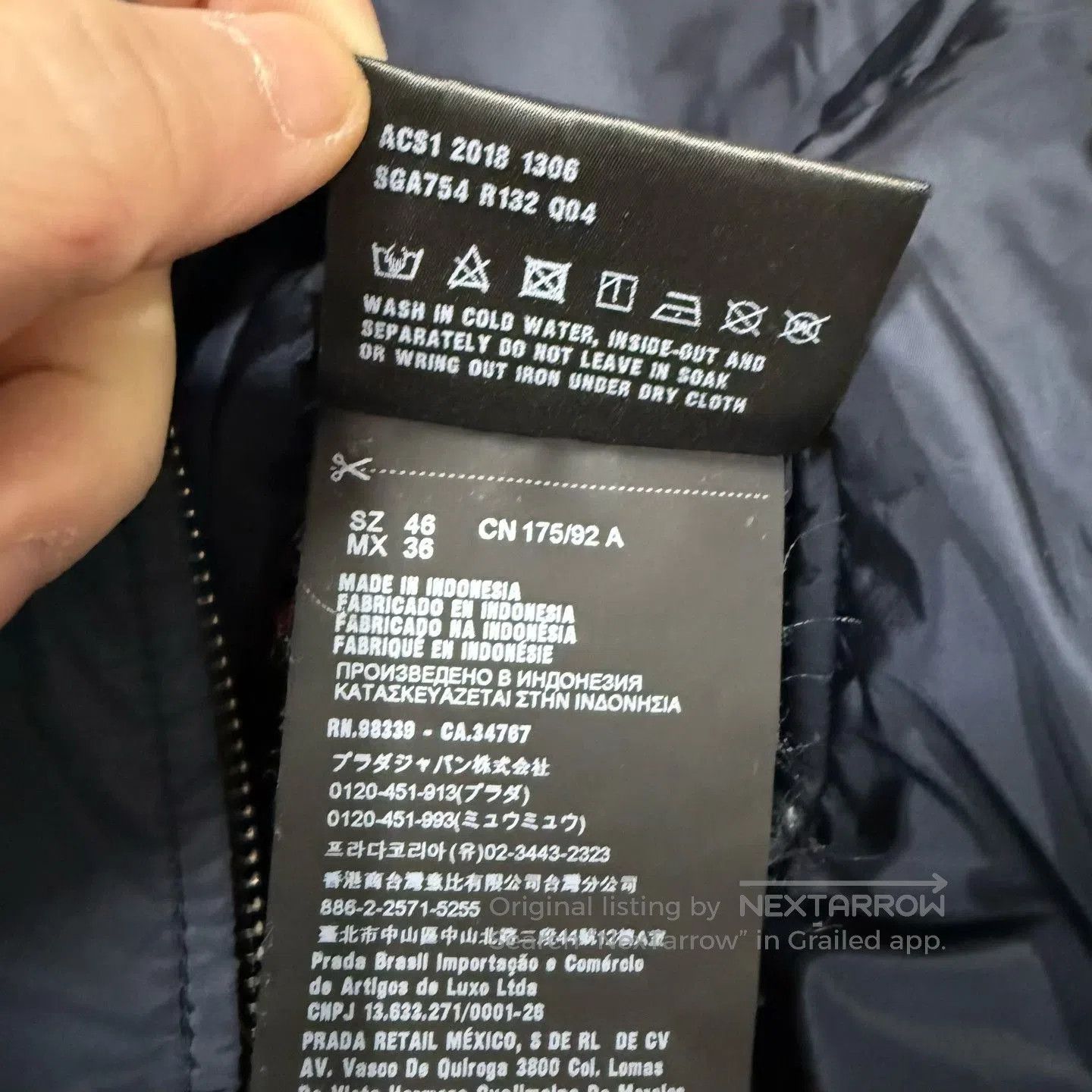 Prada Prada Reversible Red Blue Cotton Jacket. Size US S / EU 44-46 / 1 - 5 Thumbnail
