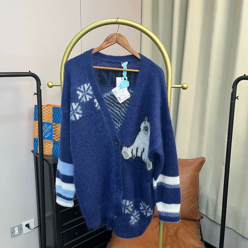 Loewe LOEWE Blue snow mountain polar bear sweater Size S / US 4 / IT 40 - 2 Thumbnail
