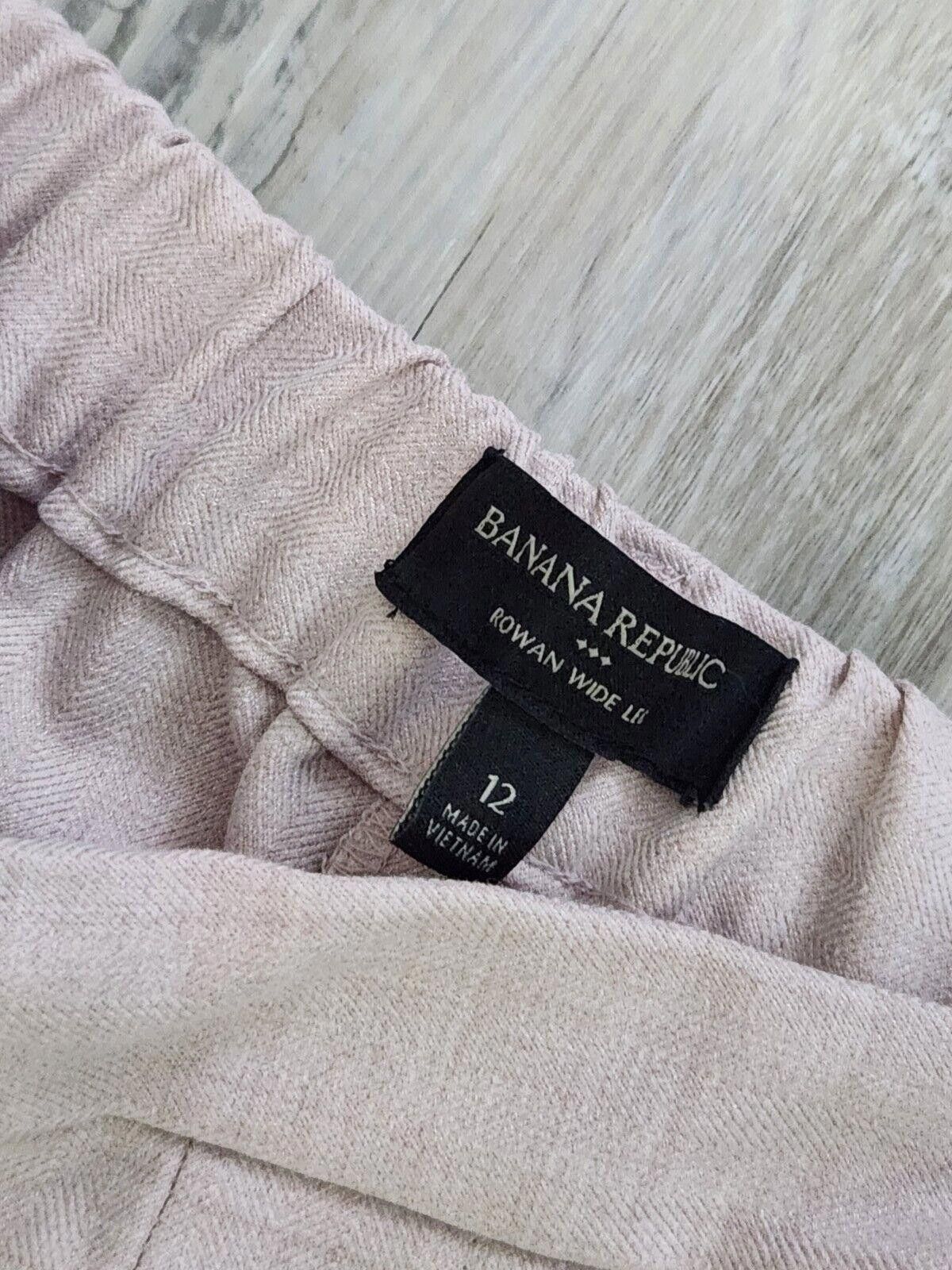 Banana Republic Banana Republic Rowan Wide Leg Pants Size 12 Blush Pink Size 34" / US 12 / IT 48 - 9 Thumbnail