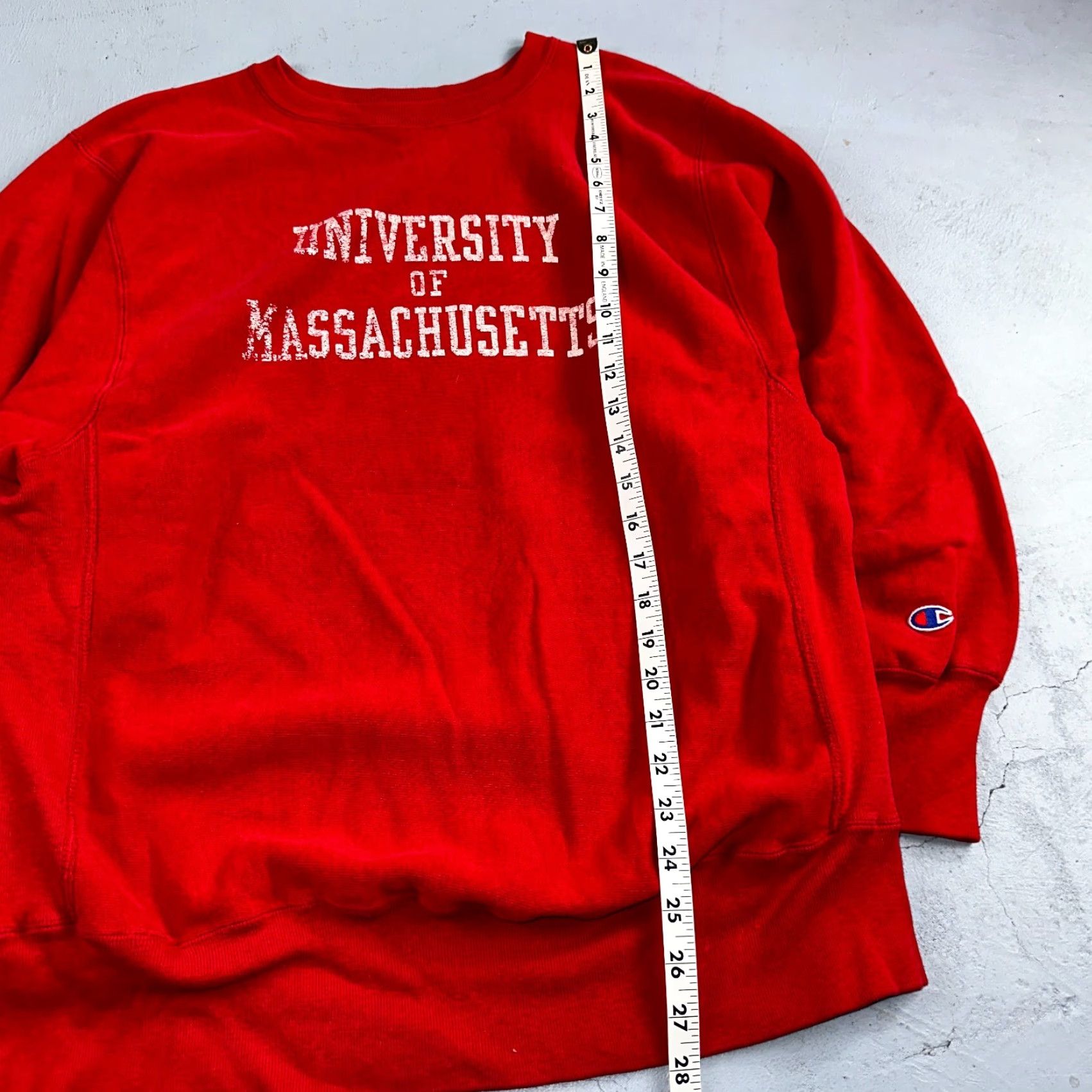 Champion VINTAGE Champion Sweatshirt Crewneck USA 80s Red MIT Massachusetts Reverse Weave L Men’s Pullover Cotton Blend Heavyweight Reversible Size US L / EU 52-54 / 3 - 3 Thumbnail