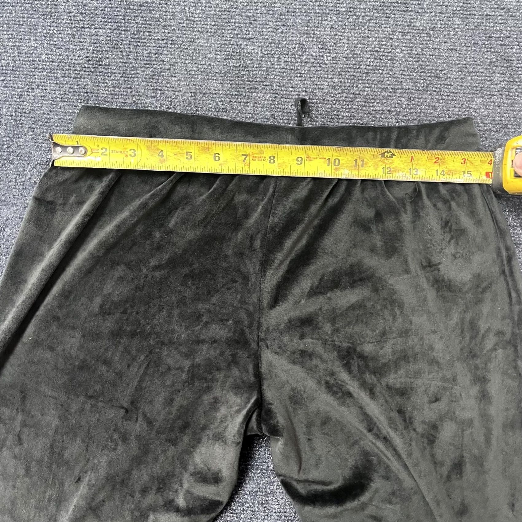 Juicy Couture Juicy Couture Pants Womens Medium Black Velour Rhinestone Logo Joggers Sleepwear Size 32" / US 10 / IT 46 - 5 Thumbnail