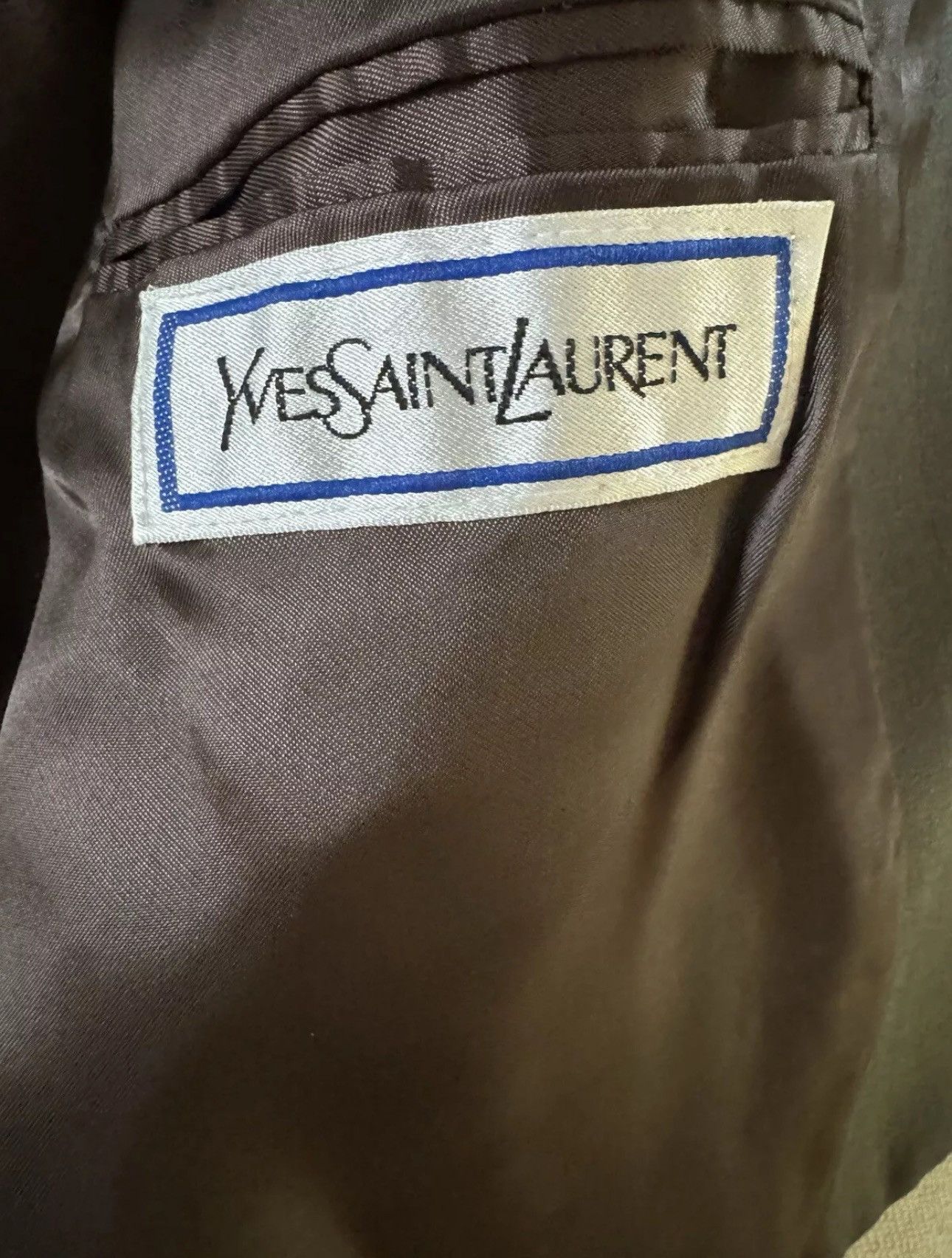 Yves Saint Laurent Yves Saint Laurent Made in France DB Peak Lapel Blazer 40R Size 40R - 12 Thumbnail