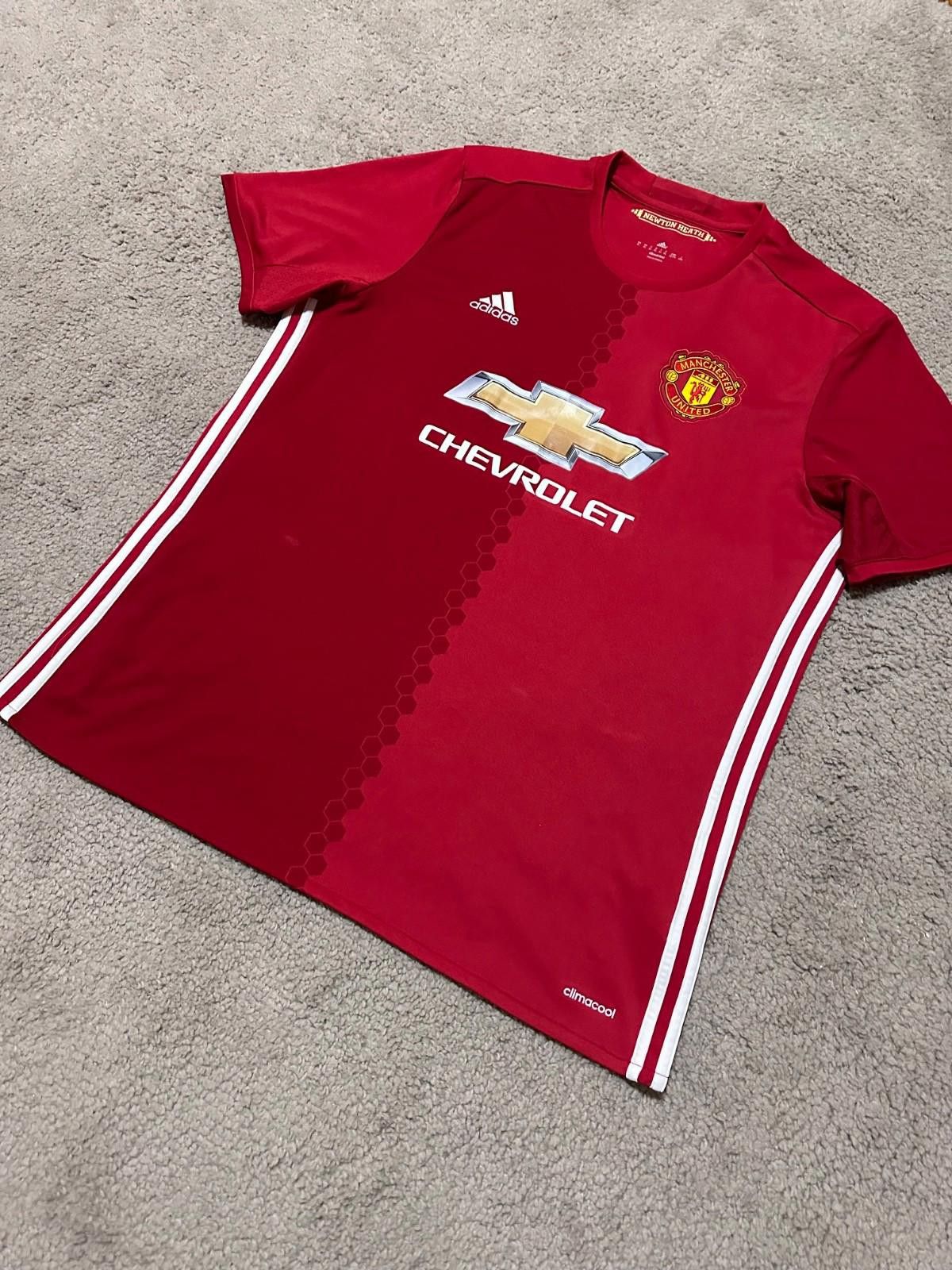 Adidas Manchester United 2016/17 Home Football Shirt Jersey Adidas Size US XL / EU 56 / 4 - 2 Thumbnail