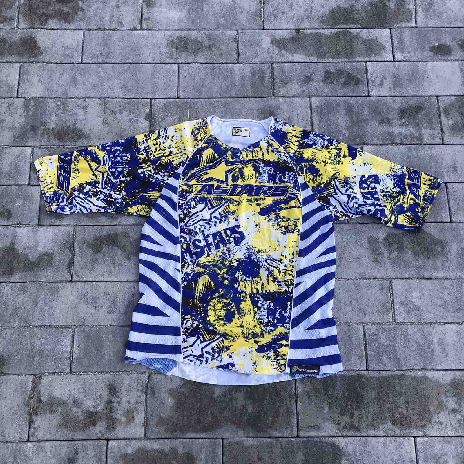 Alpinestars × Vintage Vintage Alpinestars Motorcross Jersey Racing Sz XL Size US XL / EU 56 / 4 - 1 Thumbnail