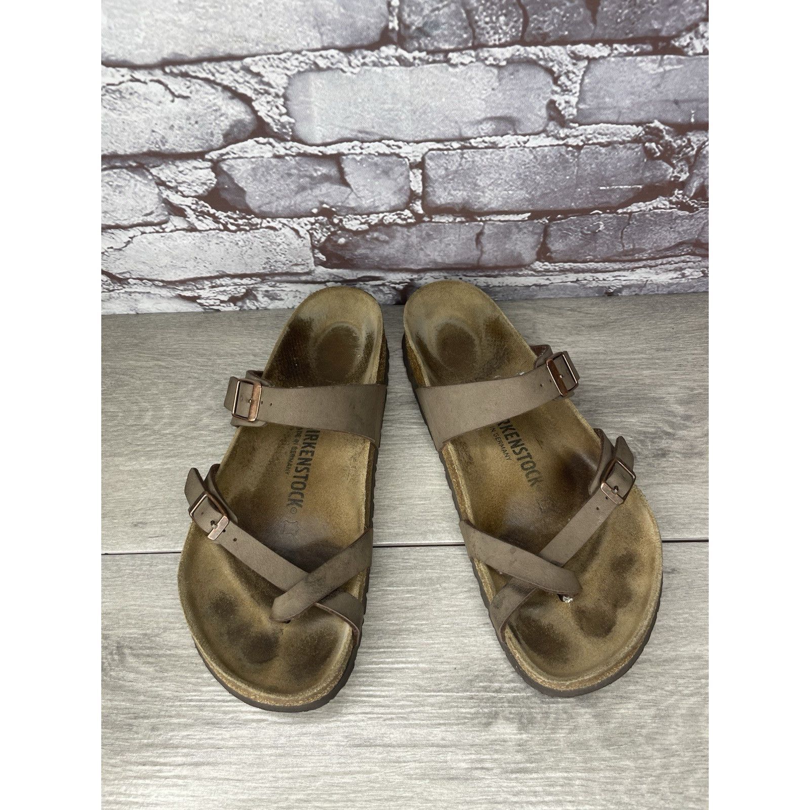 Birkenstock Birkenstock Mayari Mocha Brown Leather Strap Sandals Women’s Size US 10 / IT 40 - 5 Thumbnail