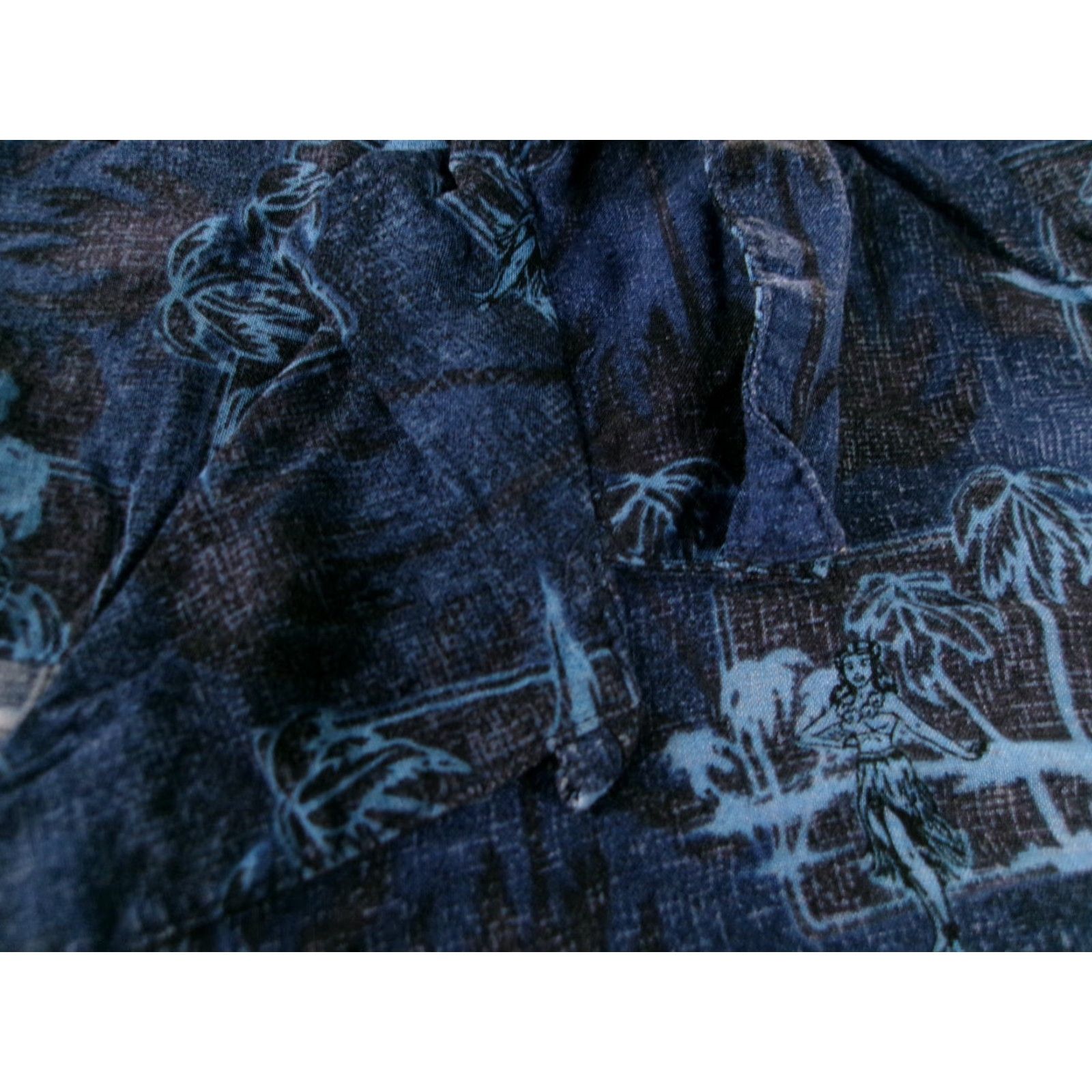 George George Shirt Mens Large Blue Tropical Hawaiian Resort Floral Short Sleeve Button-Up Collared Casual Travel Workwear Size US L / EU 52-54 / 3 - 3 Thumbnail