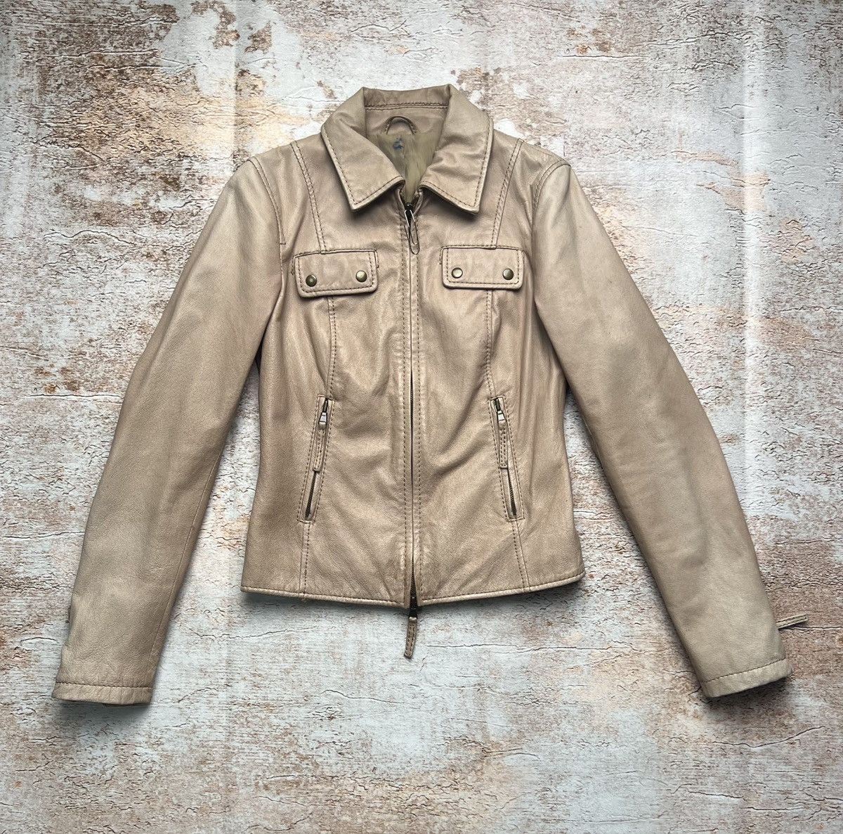Other Vintage leather faded jacket Size S / US 4 / IT 40 - 1 Thumbnail