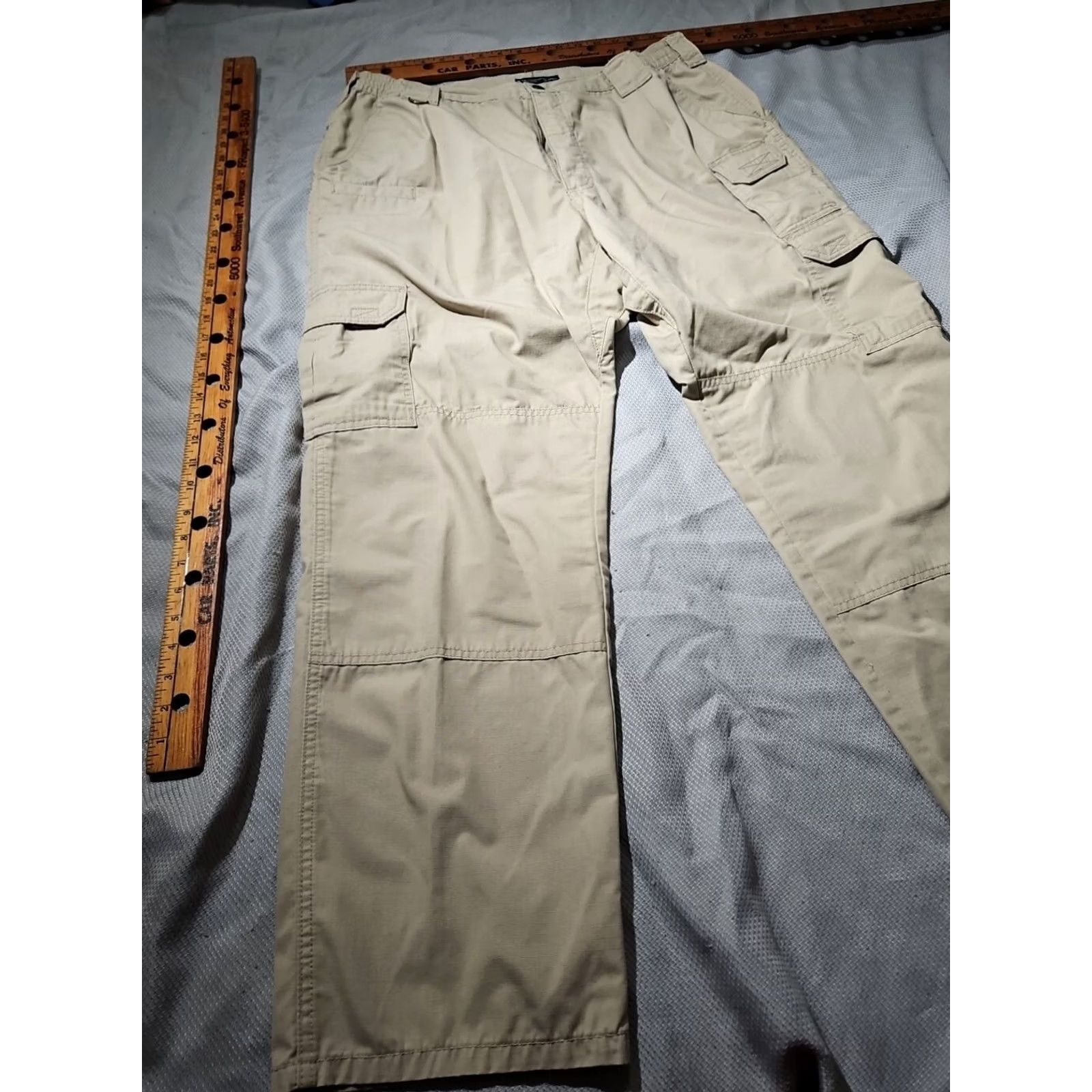 Vintage 511 Tactical Pants Mens 38x32 Beige Taclite Pro Ripstop Cargo Pocket Straight Size US 38 / EU 54 - 5 Thumbnail