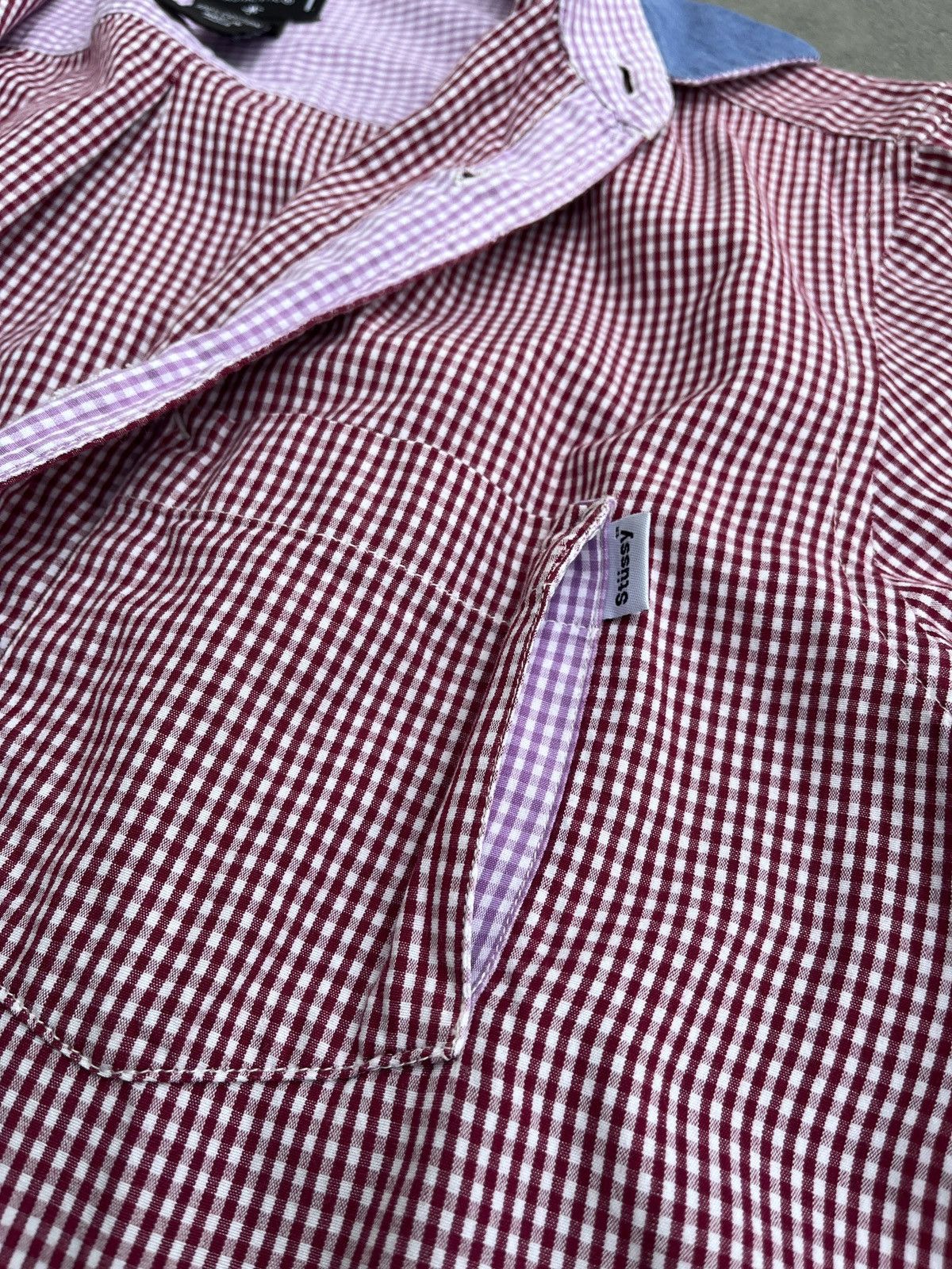 Japanese Brand × Stussy 🔥❤️OLD STUSSY Vintage Buttoned Checkered Shirt Size US M / EU 48-50 / 2 - 18 Thumbnail