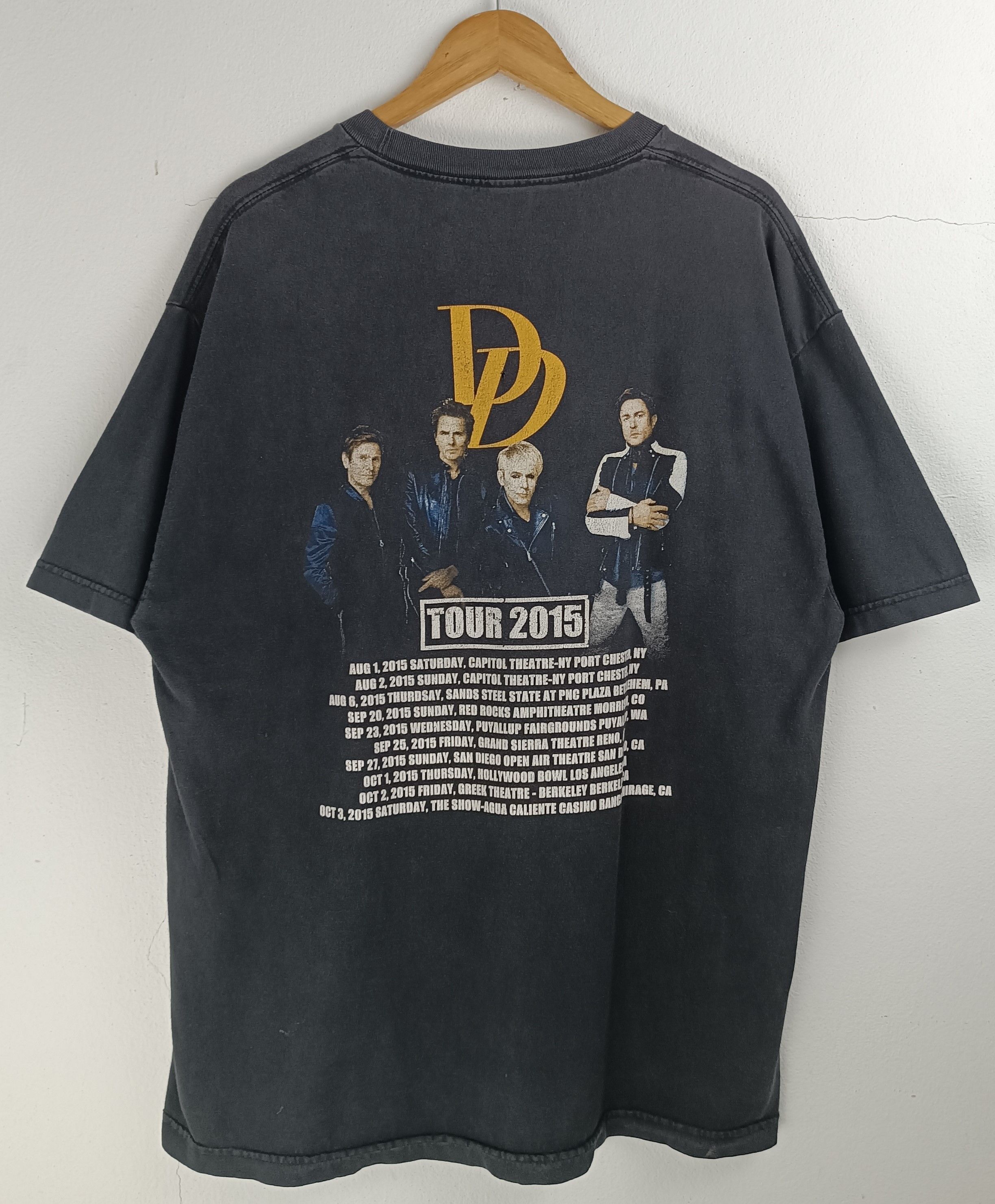 Band Tees THRASHED FADED VINTAGE 2015 DURAN DURAN TOUR DEPECHE CURE U2 Size US L / EU 52-54 / 3 - 4 Thumbnail