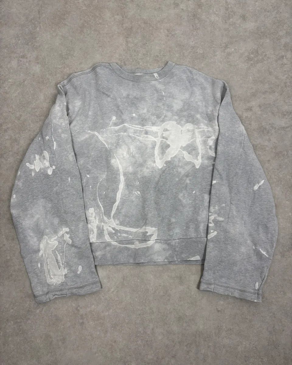 Dries Van Noten Dries Van Noten Oversized Grey Abstract Sweater Size US M / EU 48-50 / 2 - 1 Thumbnail