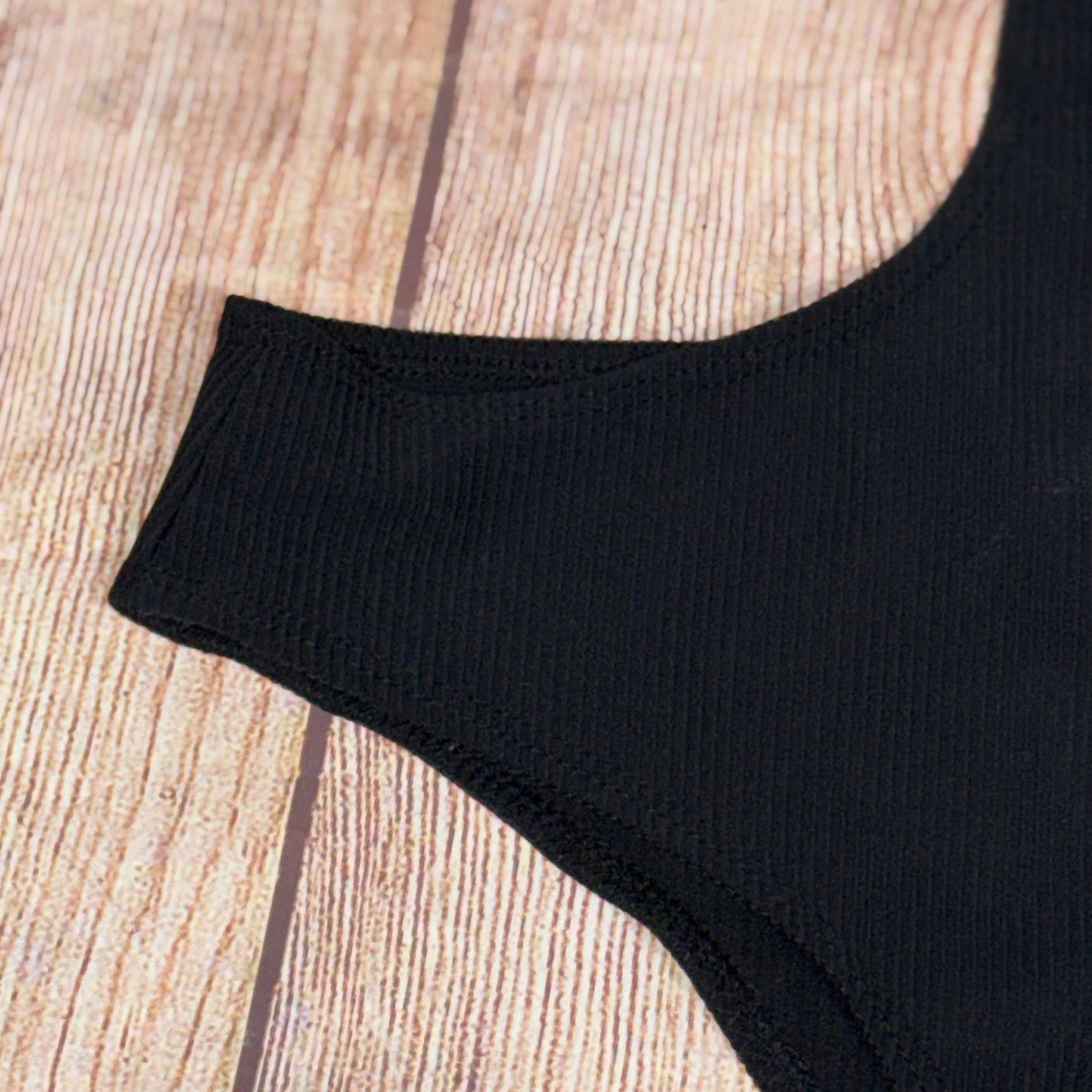 Other Edikted Black Ribbed Strapless Cutout Bodysuit Medium Size M / US 6-8 / IT 42-44 - 2 Thumbnail