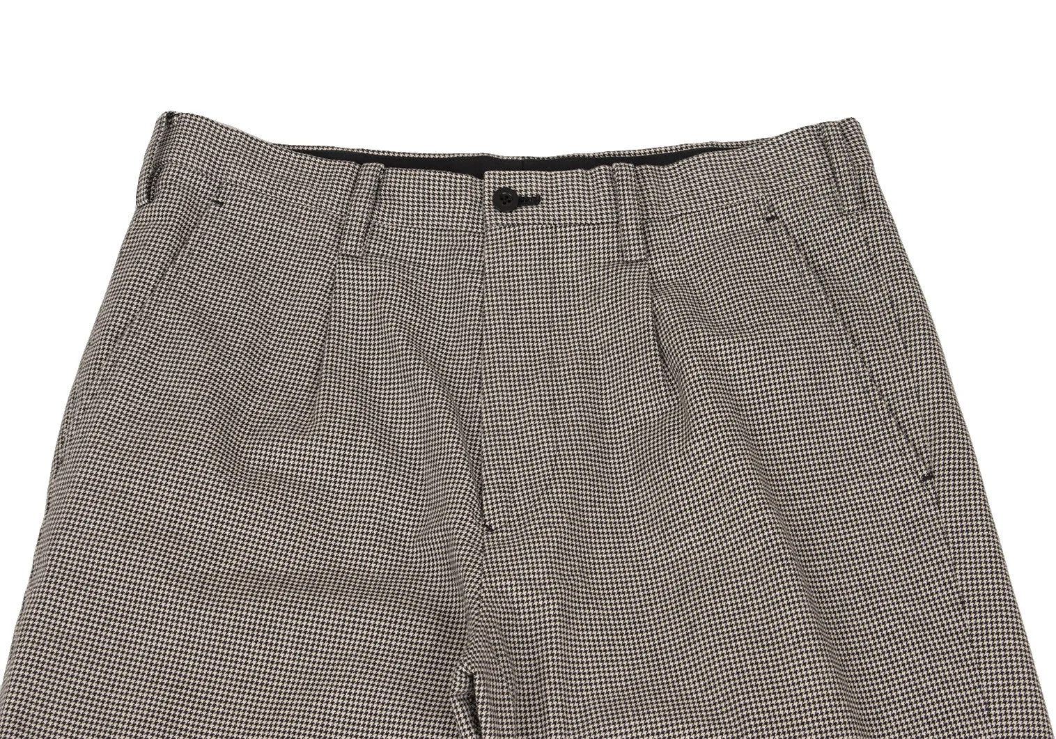 Yohji Yamamoto Yohji Yamamoto Black Houndstooth Stack Pants Size US 32 / EU 48 - 2 Thumbnail