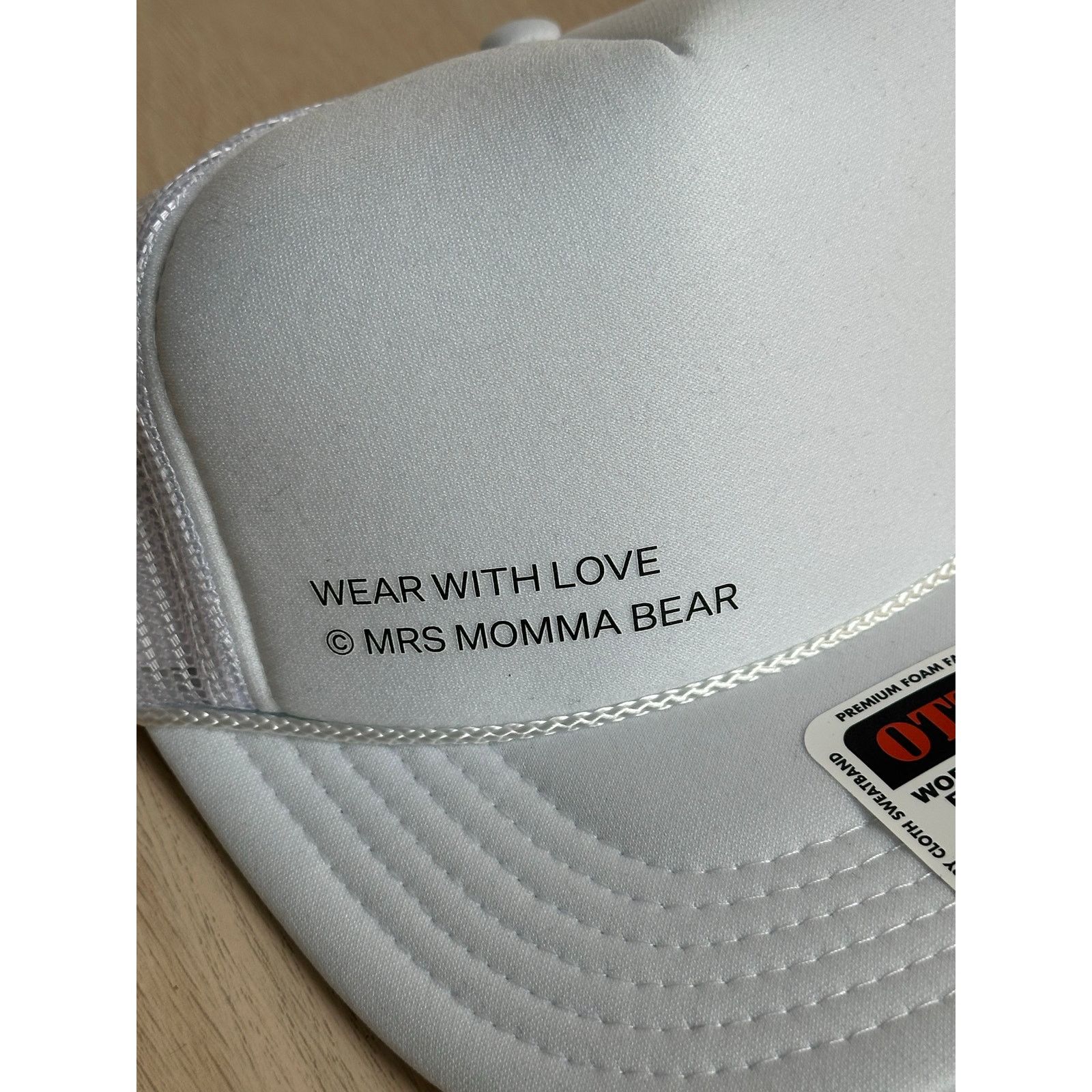 Other White Mrs Momma Beat Trucker Hat - New - OS Size ONE SIZE - 2 Thumbnail