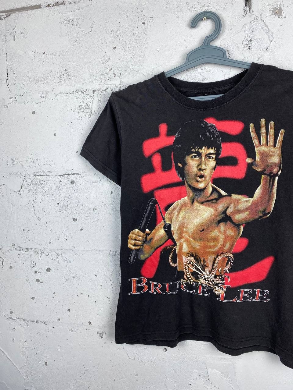 Japanese Brand Vintage 90s Bruce Lee Dragon Shaolin Rare T Shirt Size US M / EU 48-50 / 2 - 2 Thumbnail