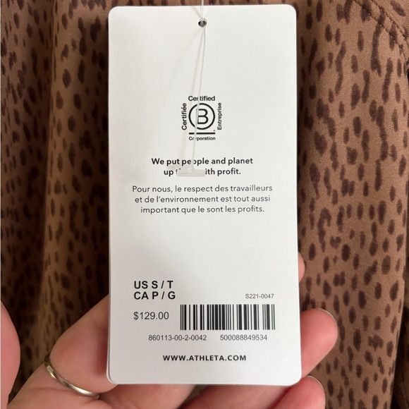 Athleta Athleta Salutation Jacket Leopard Print brown size small NWT Size S / US 4 / IT 40 - 8 Thumbnail