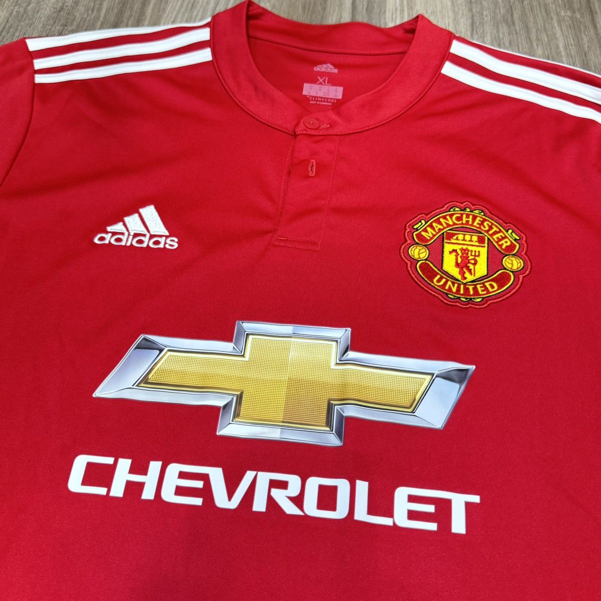 Adidas Manchester united 17/18 longsleeves home shirt #7 Beckham Size US XL / EU 56 / 4 - 3 Thumbnail