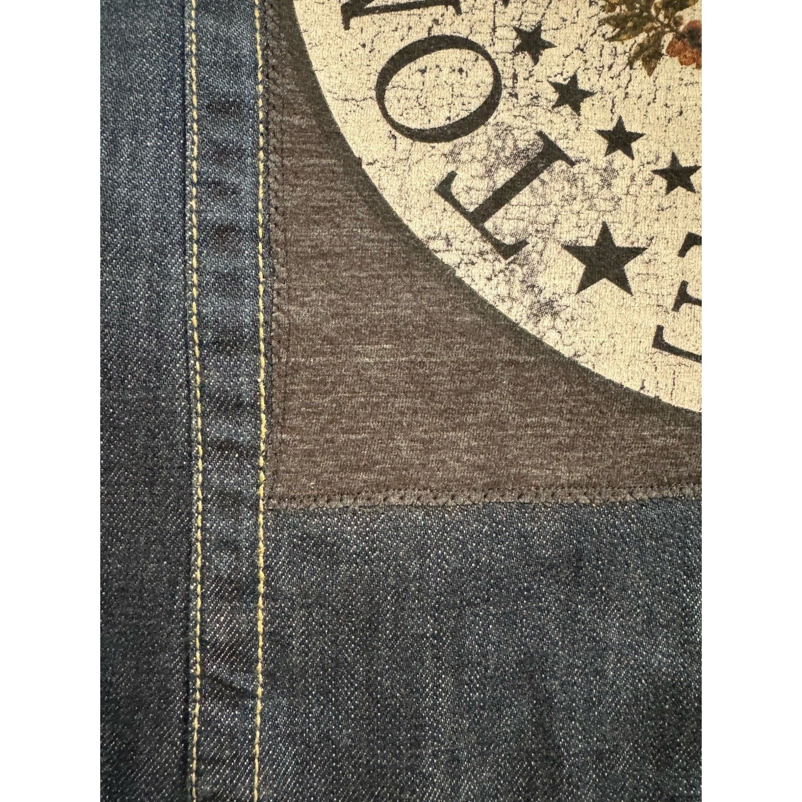 Zara RAMONES 70s 80s Retro Vintage Upcycled Denim Jacket Blazer Size US XL / EU 56 / 4 - 9 Thumbnail