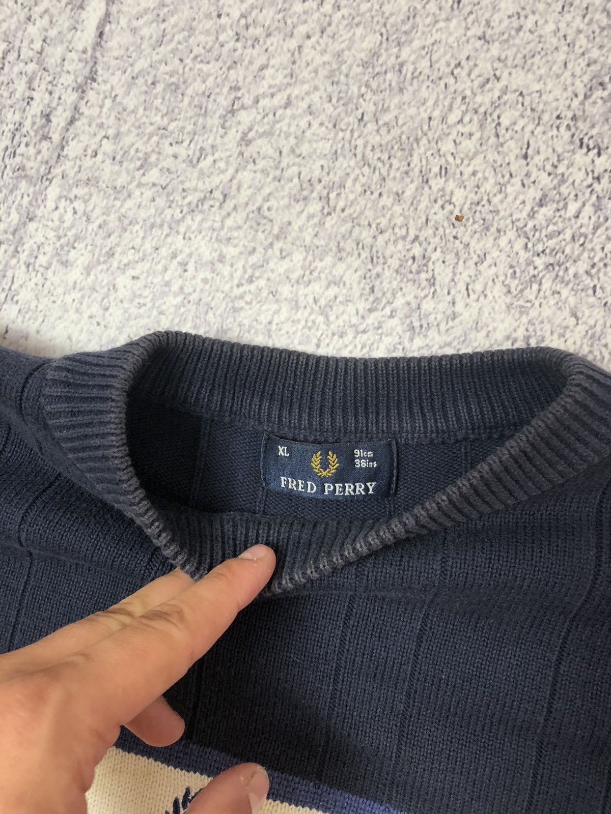 Fred Perry × Vintage Vintage sweater Fred Perry size Xl Size US XL / EU 56 / 4 - 7 Thumbnail