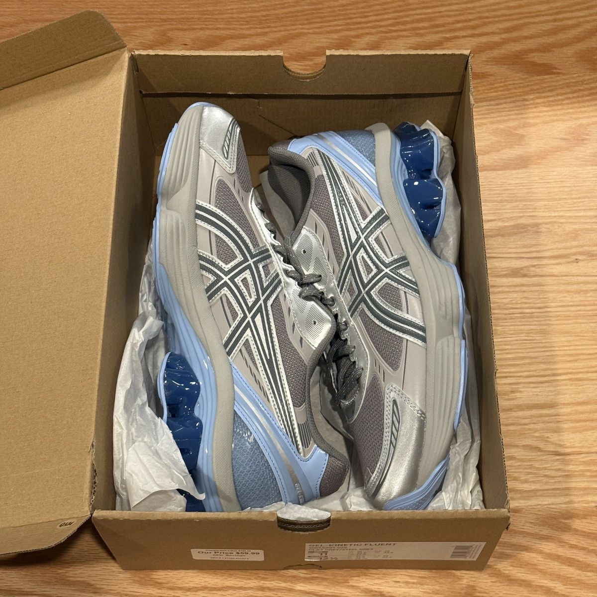 Asics Asics Gel-Kinetic Fluent Clay Grey Steel Grey 1203A591-025 Size US 11 / EU 44 - 2 Thumbnail