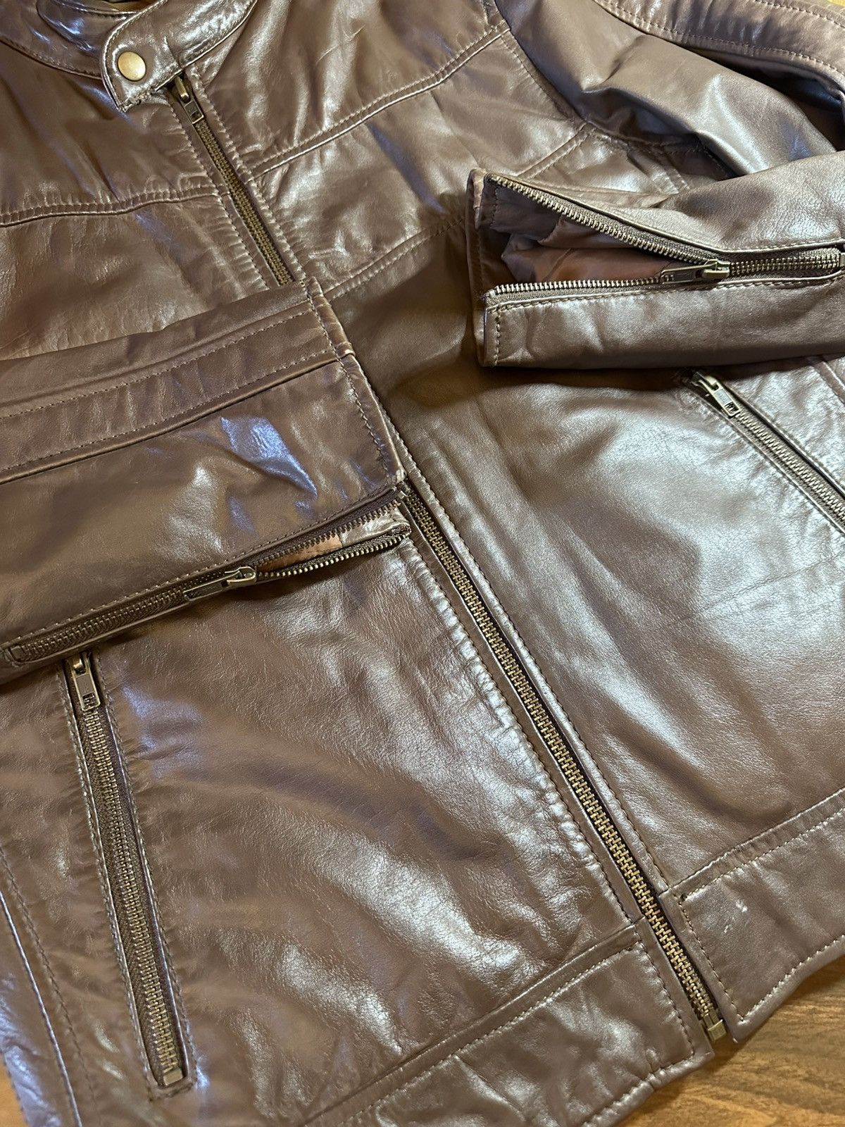 Vintage Vintage Milwaukee Brown Leather Racing Jacket Size US M / EU 48-50 / 2 - 5 Thumbnail