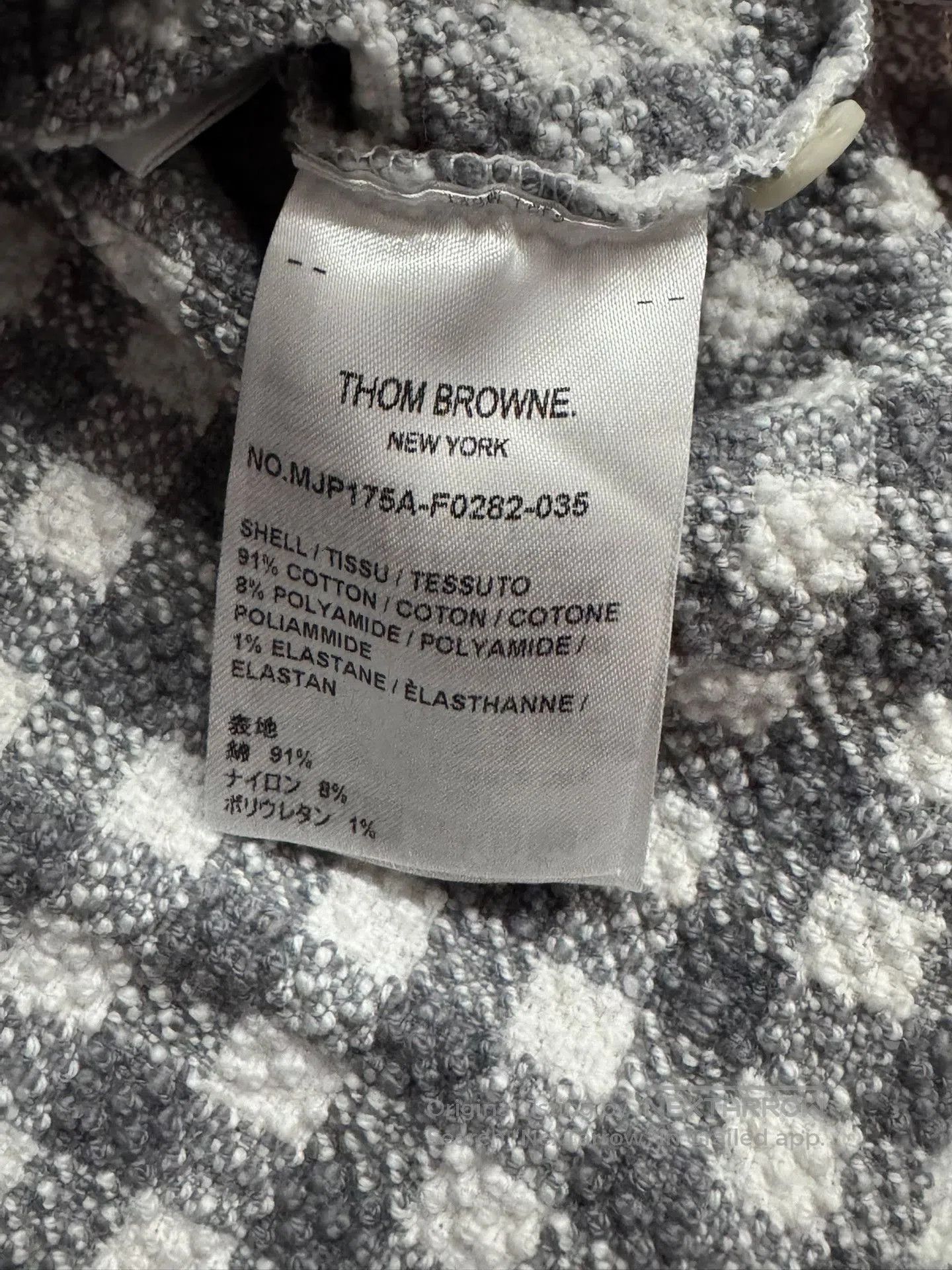 Thom Browne Thom Browne Check Patch Short Sleeve Polo. Size US XL / EU 56 / 4 - 3 Thumbnail