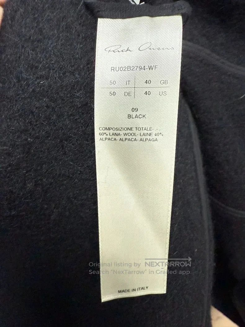 Rick Owens Oversized Zip. Size US XXL / EU 58 / 5 - 6 Thumbnail