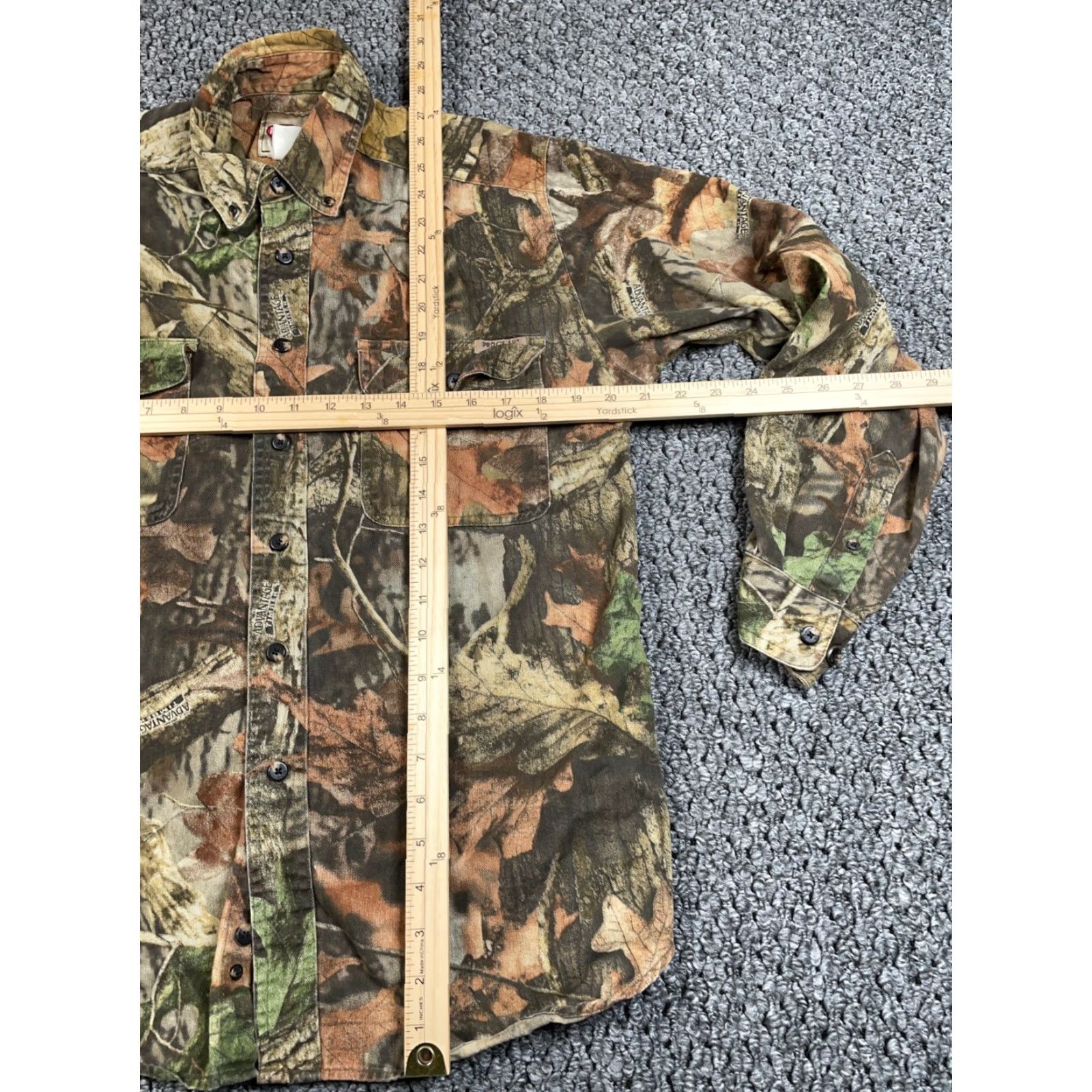 Wrangler VINTAGE Wrangler Pro Gear Camouflage Flannel Shirt Men M Brown Contrast Pattern 90s Outdoor Workwear Cap Size US M / EU 48-50 / 2 - 6 Thumbnail