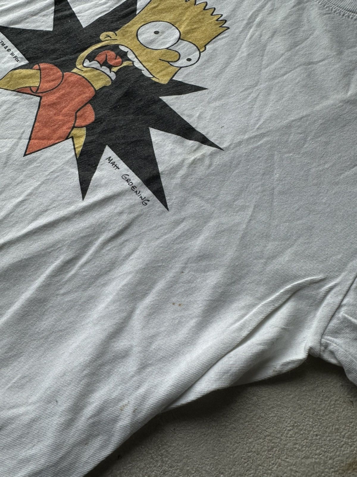 The Simpsons GRAIL 🚨 THE SIMPSON TEE MONOGRAM WHITE RARE Y2K Size US S / EU 44-46 / 1 - 13 Thumbnail
