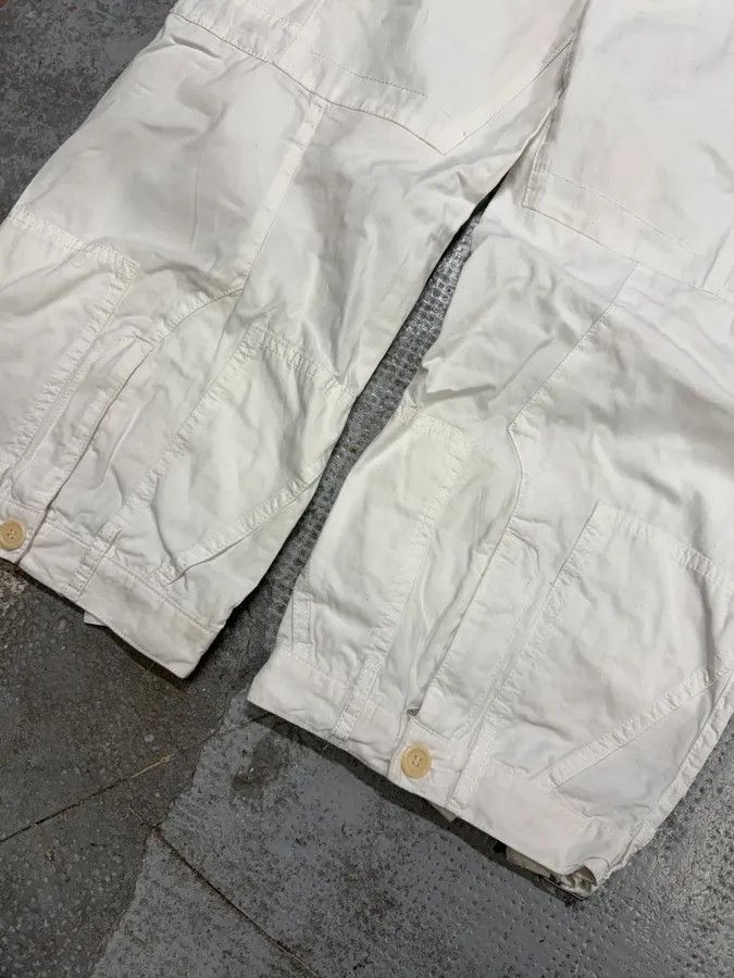 Designer × Jean Paul Gaultier × Vintage Jean Paul Gaultier Trompe L Oeil Pockets Cargo White Pants Size US 30 / EU 46 - 7 Thumbnail