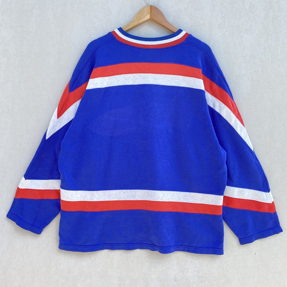 Le Coq Sportif × Vintage 🔥 Vintage Le Coq Sportif Vintage Pullover 90s Big Logo Size US XXL / EU 58 / 5 - 5 Thumbnail