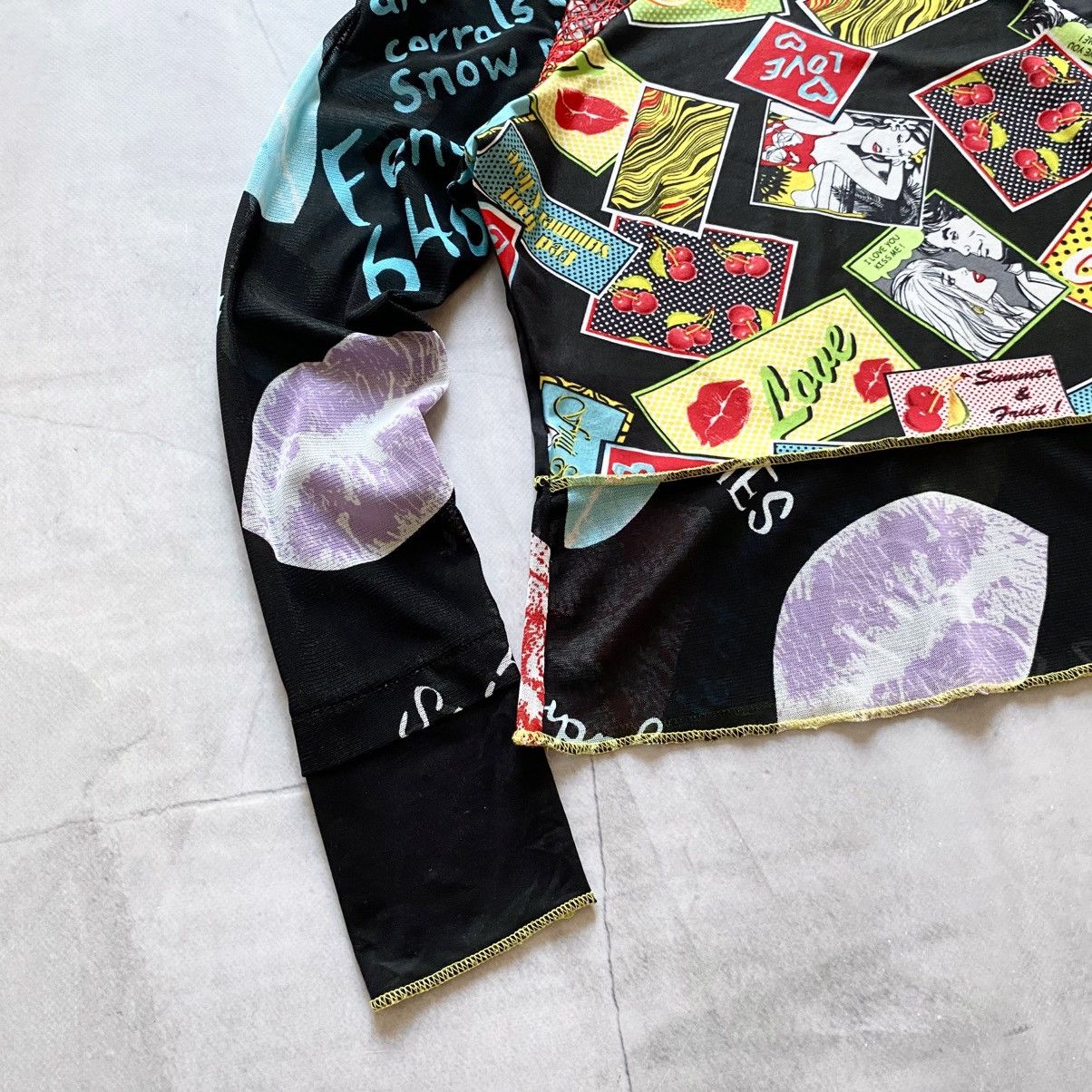 Hysteric Glamour Y2K Abstract Hysteric Glamour Vibe Long Sleeve Cop Copine Size S / US 4 / IT 40 - 4 Thumbnail