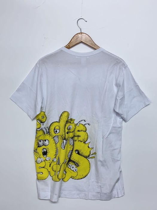 Comme des Garcons Shirt T-Shirts Printed Cotton Short Sleeve White