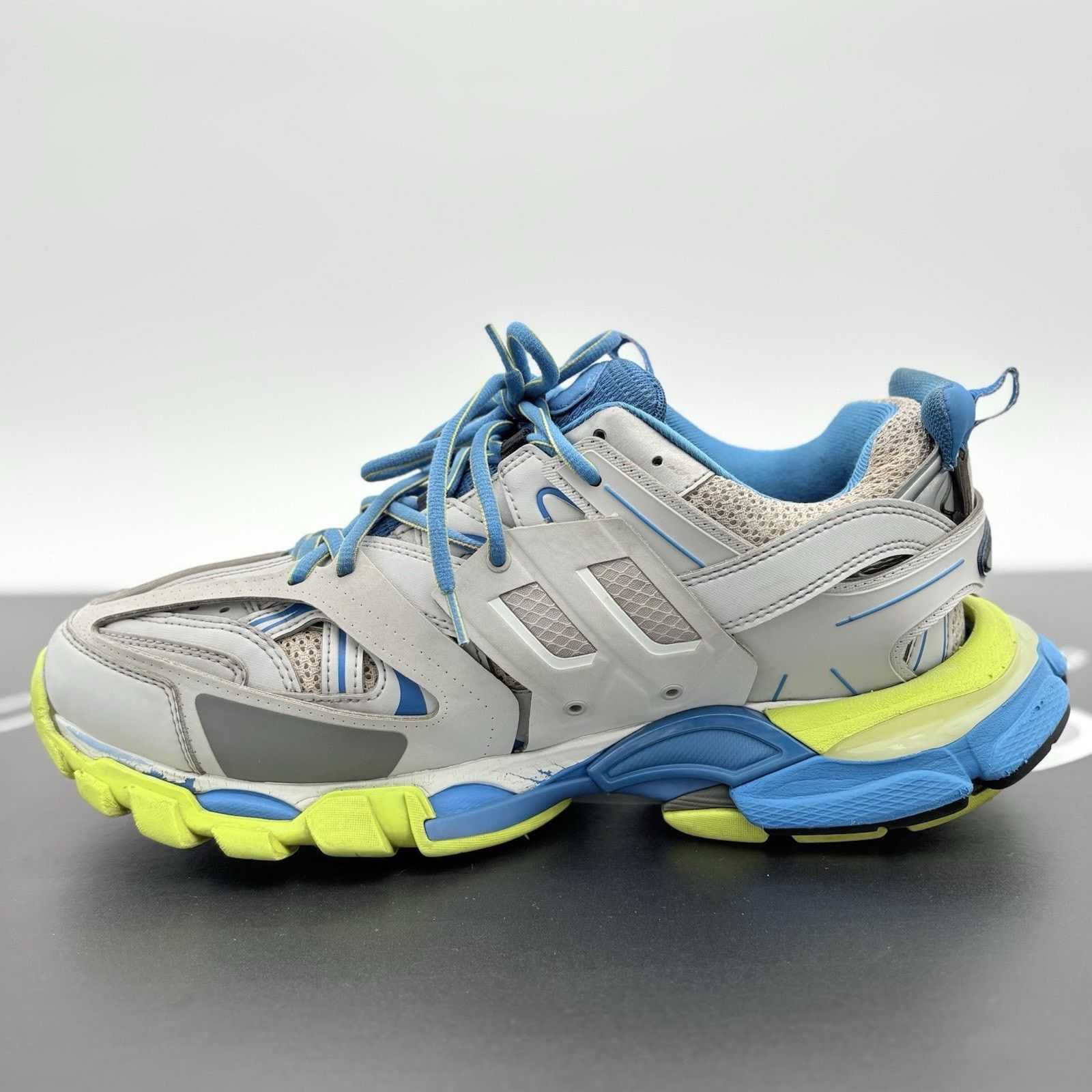 Balenciaga Balenciaga Track Sneaker ' Grey Blue ' | GOOD CONDITION! Size US 10 / EU 43 - 4 Thumbnail