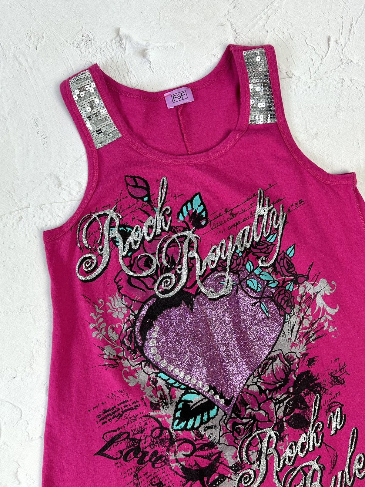 If Six Was Nine Vintage Pink Printed Asymmetrical Top Size S / US 4 / IT 40 - 2 Thumbnail