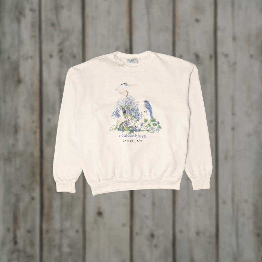Vintage VINTAGE Artisans Sweatshirt Shirt Large White 1990s Mens/Womens? Size US L / EU 52-54 / 3 - 1 Thumbnail