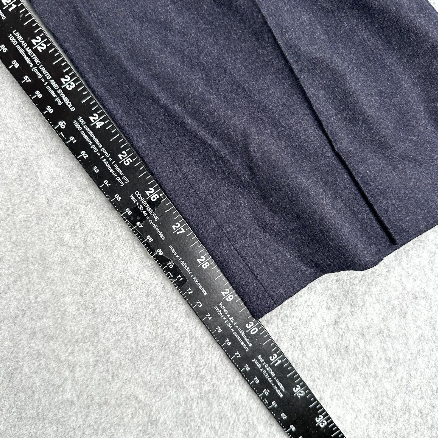 Hugo Boss Hugo Boss Mens Dress Pants Wool 36x30 Blue Flat Front Straight Leg Shark7 Size US 36 / EU 52 - 3 Thumbnail