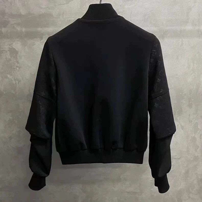 Louis Vuitton Louis Vuitton Black dark stripe full-print logo jacket 250 Size XS / US 0-2 / IT 36-38 - 2 Thumbnail