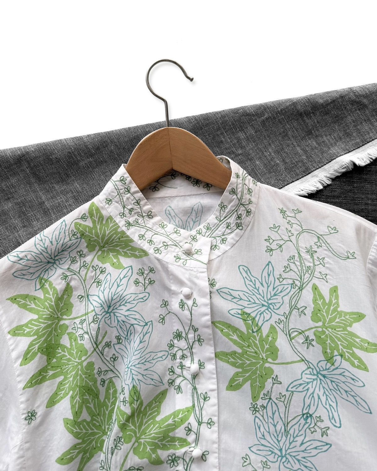 Issey Miyake HaaT by ISSEY MIYAKE Chinese Style Shirt Size M / US 6-8 / IT 42-44 - 4 Thumbnail