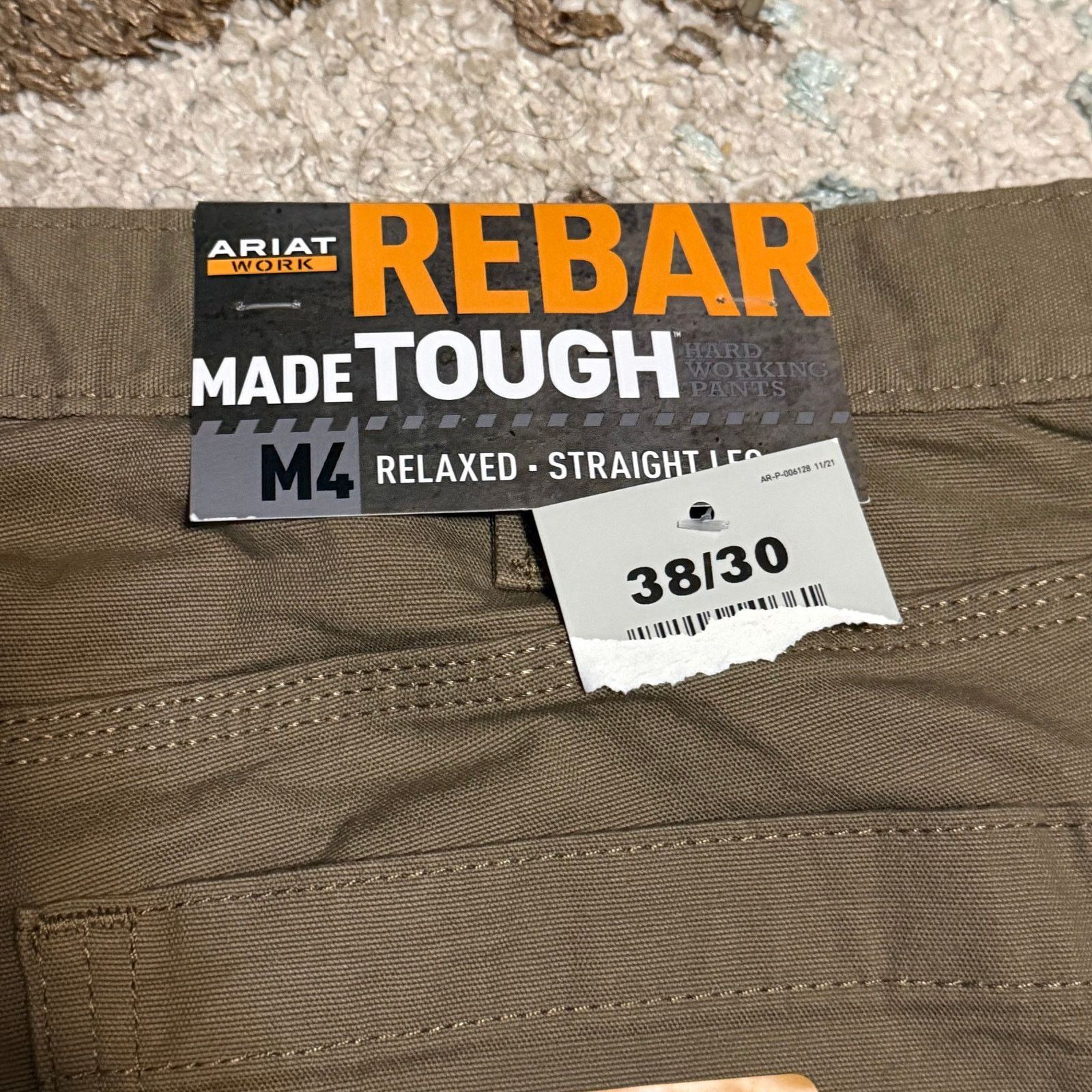 Ariat NWT Ariat M4 Rebar Relaxed Straight Carpenter Pants 38x30 Size US 38 / EU 54 - 5 Thumbnail