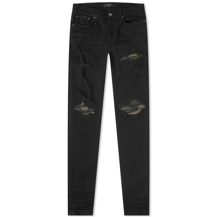 Amiri o1gr1nt0824 MX1 Camo Jeans in Black Size US 30 / EU 46 - 1 Thumbnail