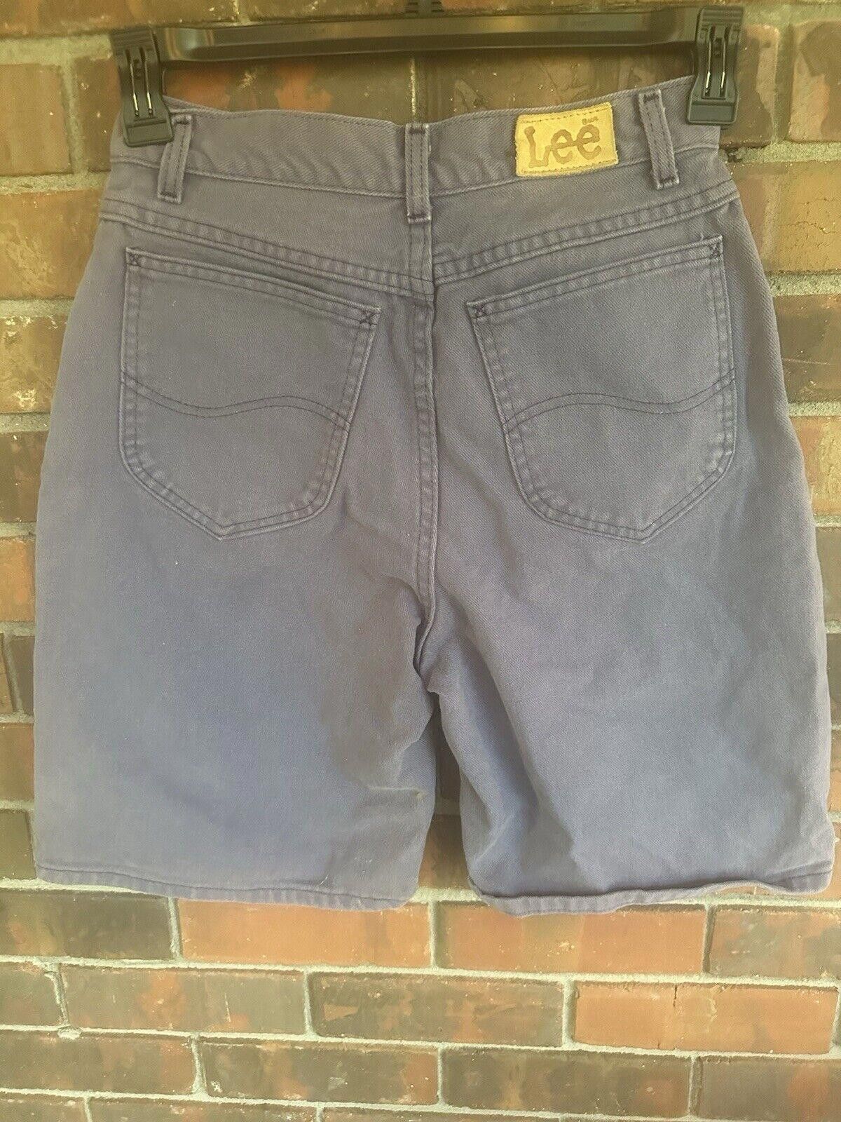 Lee Vintage High Waisted Mom Shorts Size 10 90s Lee Purple Size 32" / US 10 / IT 46 - 3 Thumbnail