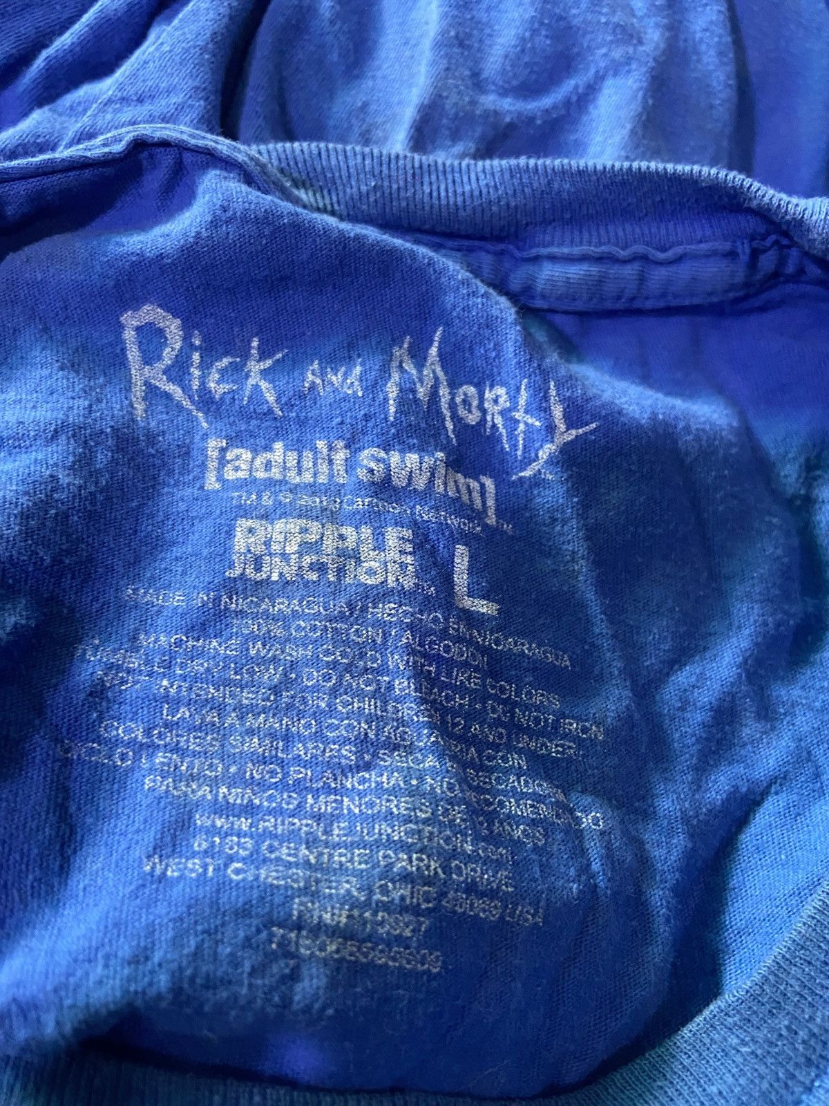 Cartoon Network Rick and Morty Adult Swim Cartoon Character Tee T-Shirt Used Size US L / EU 52-54 / 3 - 5 Thumbnail